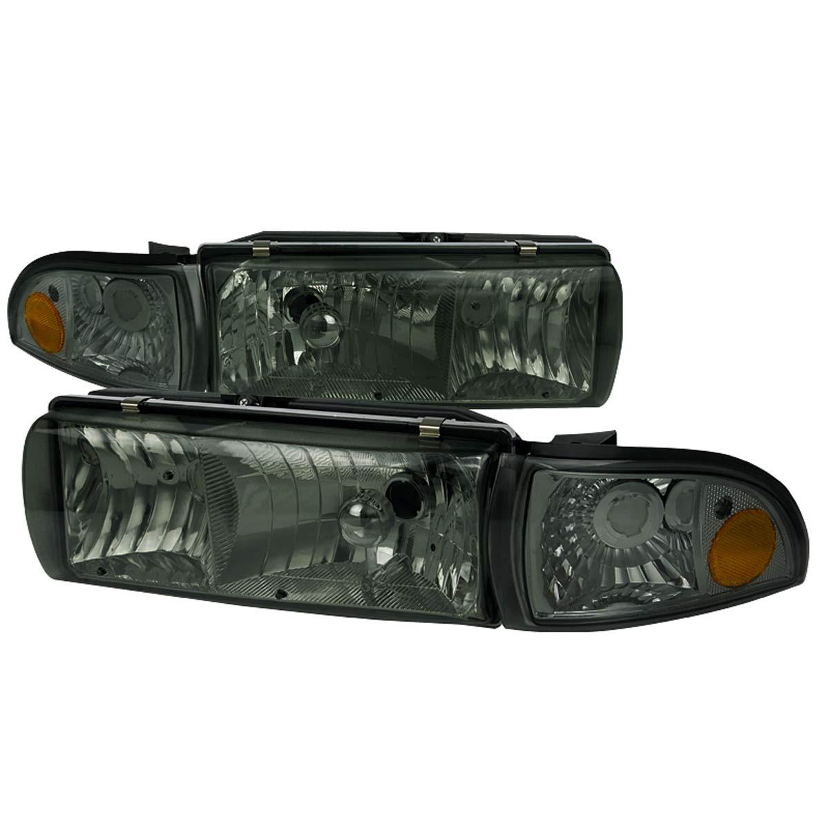 Spec-D OEM Replacement Headlights Chevy Caprice (1991-1996) Impala (1994-1996) Black / Clear / Smoked