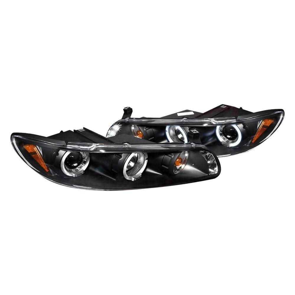 Spec-D Projector Headlights Pontiac Grand Prix (97-03) LED Halo - Black or Chrome