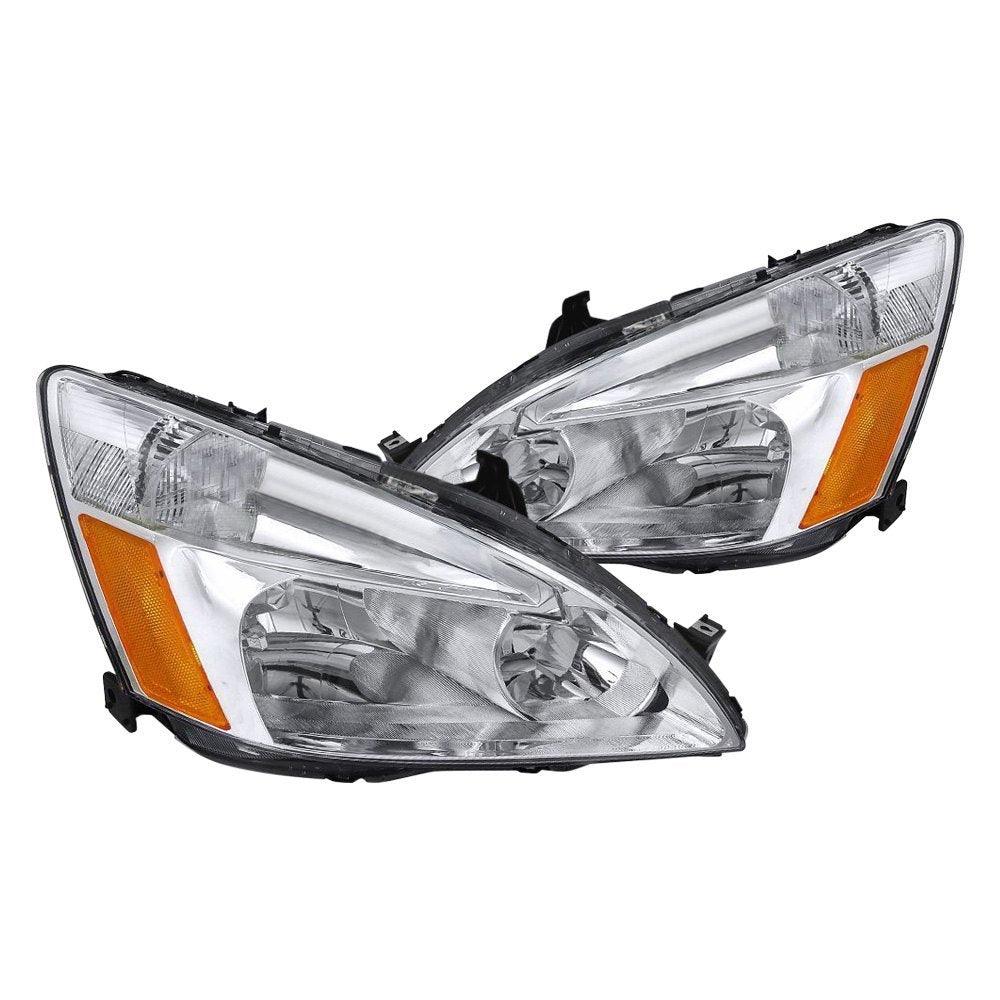 Spec-D OEM Replacement Headlights Honda Accord (03-07) Euro Style - Black or Chrome