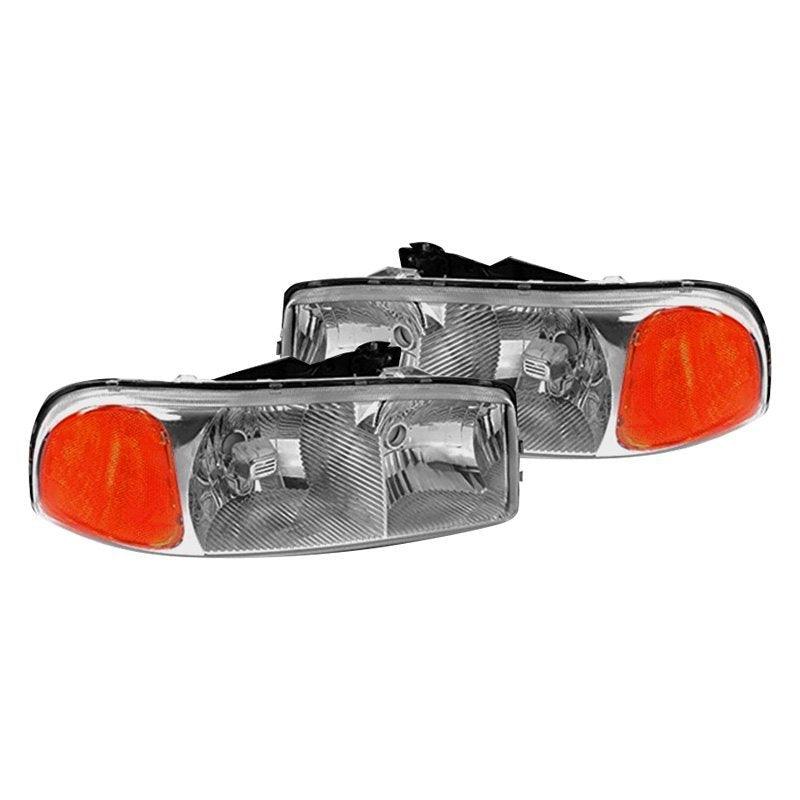 Spec-D OEM Replacement Headlights GMC Sierra (99-06) Yukon (00-06) Black or Chrome