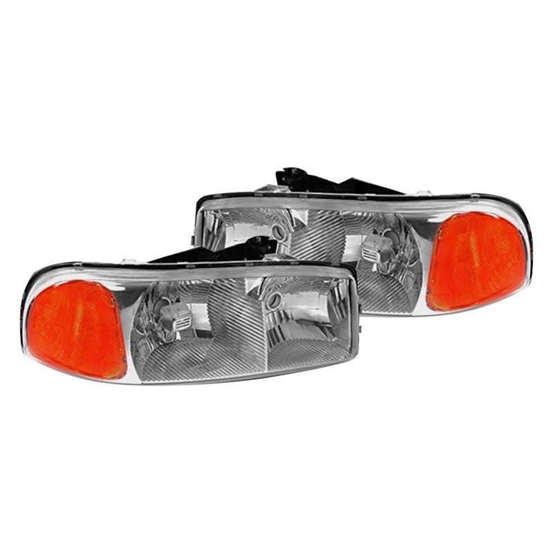 Spec-D OEM Replacement Headlights GMC Sierra (99-06) Yukon (00-06) Black or Chrome