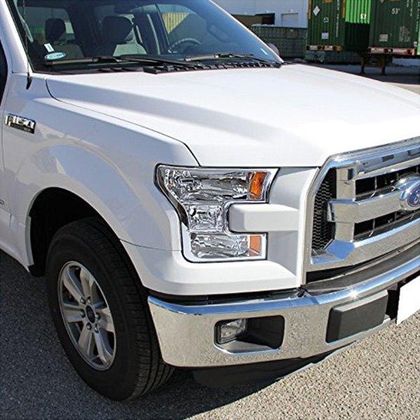 Spec-D OEM Replacement Headlights Ford F150 (2015-2017) Black or Chrome Housing