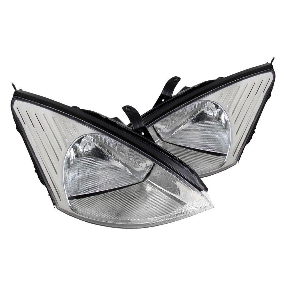 Spec-D OEM Replacement Headlights Ford Focus (00-04) Matte Black or Chrome Housing
