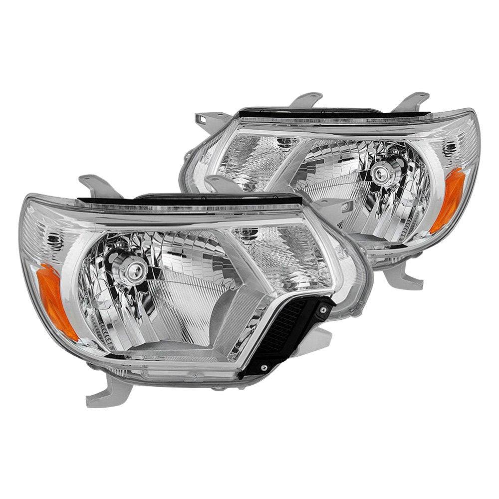 Spec-D OEM Replacement Headlights Toyota Tacoma (12-15) OE Style or LED Bar - Black / Smoke / Chrome