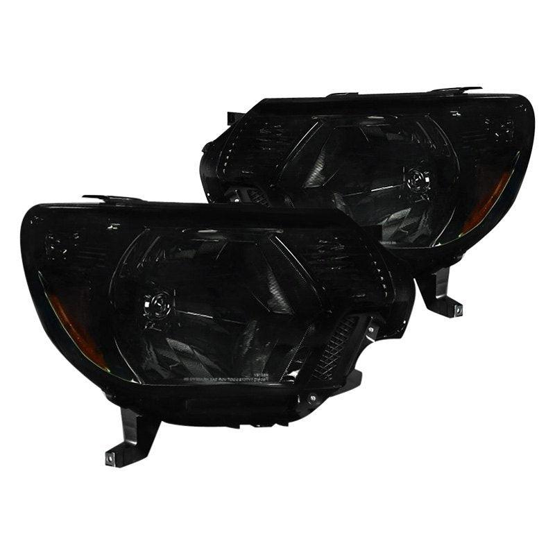 Spec-D OEM Replacement Headlights Toyota Tacoma (12-15) OE Style or LED Bar - Black / Smoke / Chrome