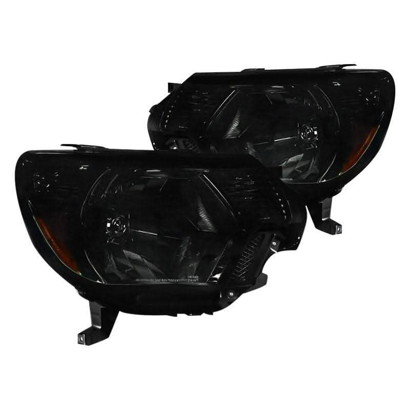 Spec-D OEM Replacement Headlights Toyota Tacoma (12-15) OE Style or LED Bar - Black / Smoke / Chrome
