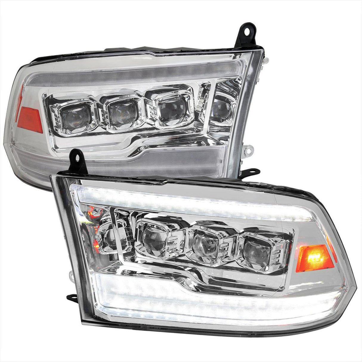 Spec-D Projector Headlights Dodge Ram (09-18) Full LED - Switchback Sequential Turn Signal
