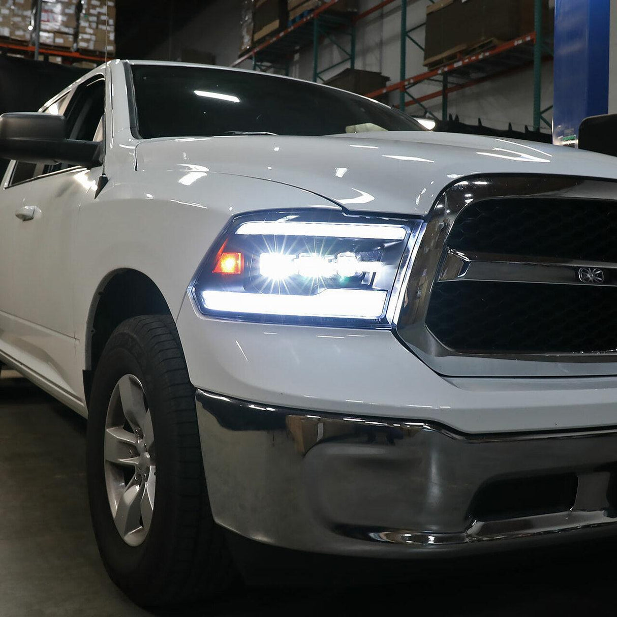 Spec-D Projector Headlights Dodge Ram (09-18) Full LED - Switchback Sequential Turn Signal