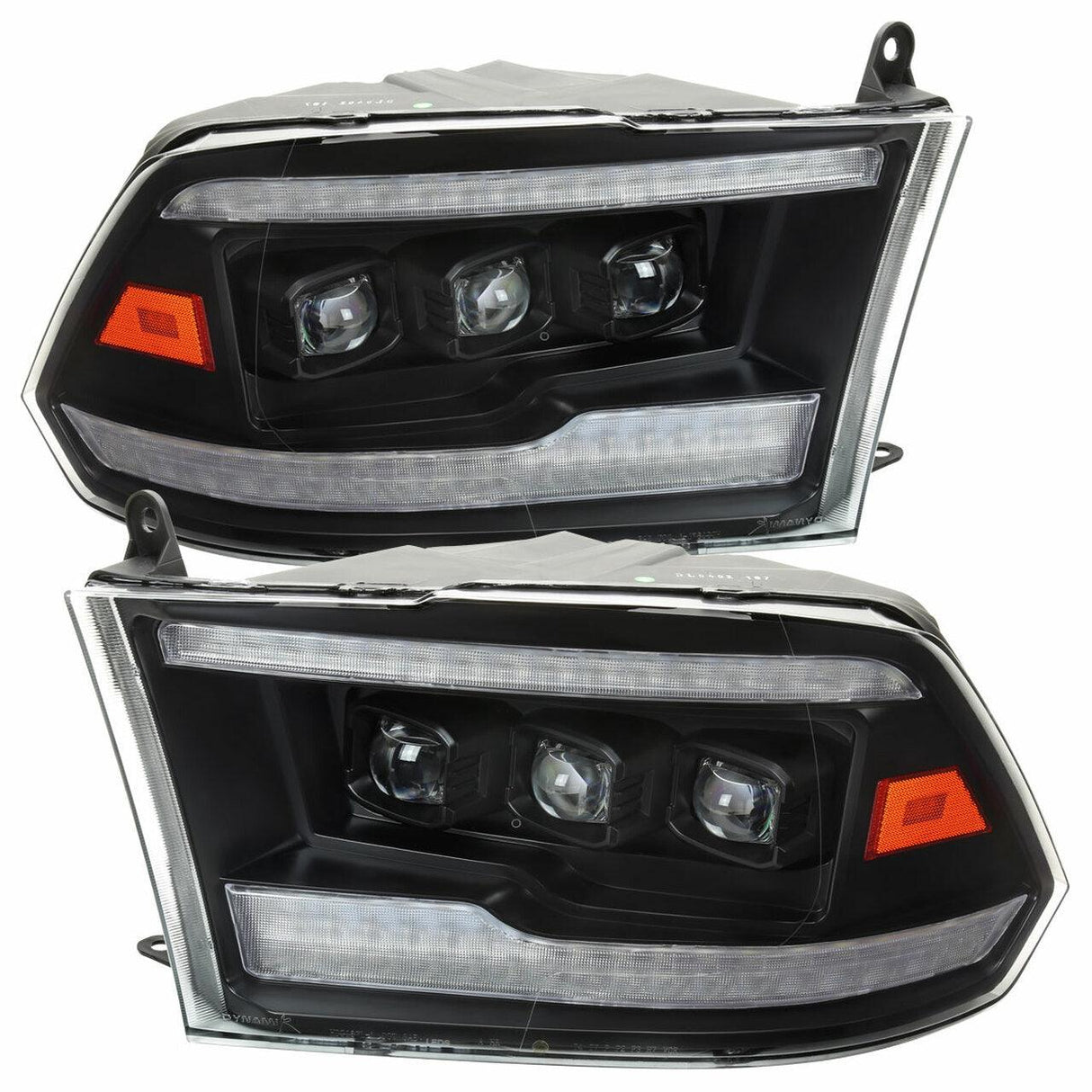 Spec-D Projector Headlights Dodge Ram (09-18) Full LED - Switchback Sequential Turn Signal