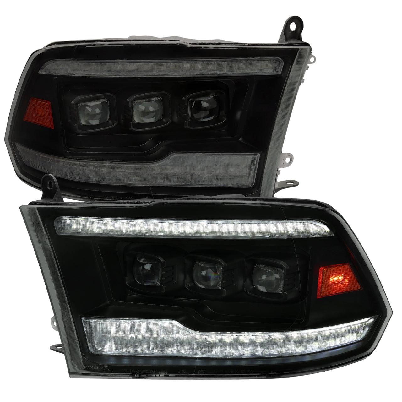 Spec-D Projector Headlights Dodge Ram (09-18) Full LED - Switchback Sequential Turn Signal