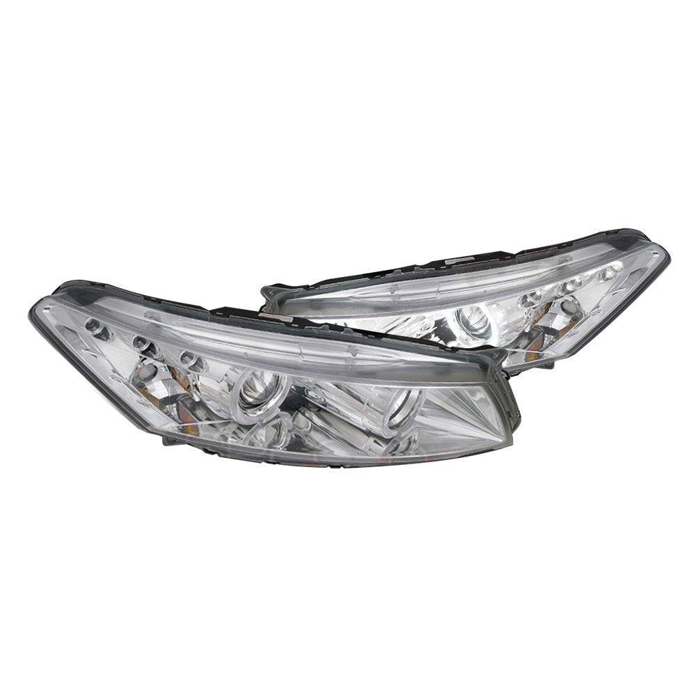 Spec-D Projector Headlights Honda Accord Coupe (08-12) LED Halo - Black / Chrome / Smoke