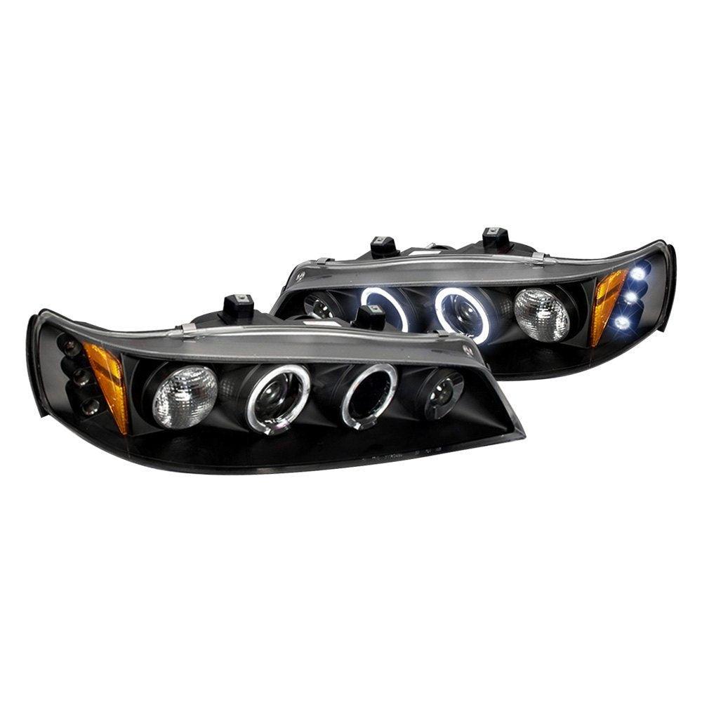 Spec-D Projector Headlights Honda Accord (94-97) Dual Halo w/ LED - Black or Chrome