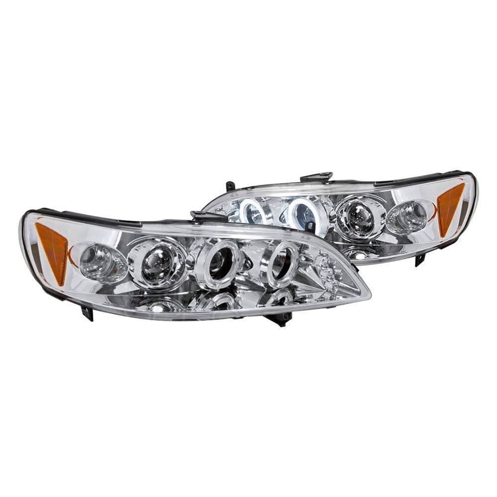 Spec-D Projector Headlights Honda Accord (98-02) w/ Dual LED Halo - Black or Chrome