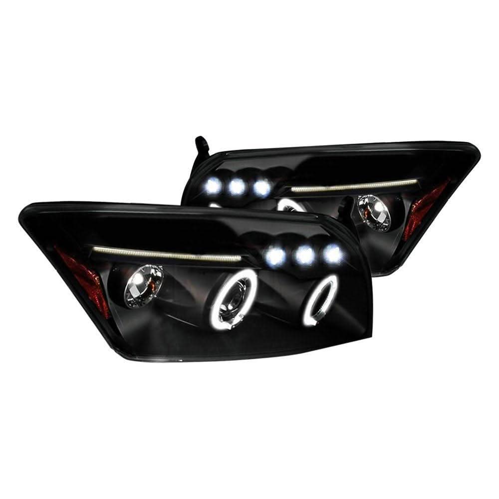 Spec-D Projector Headlights Dodge Caliber (2007-2012) LED Halo - Black / Chrome / Smoked