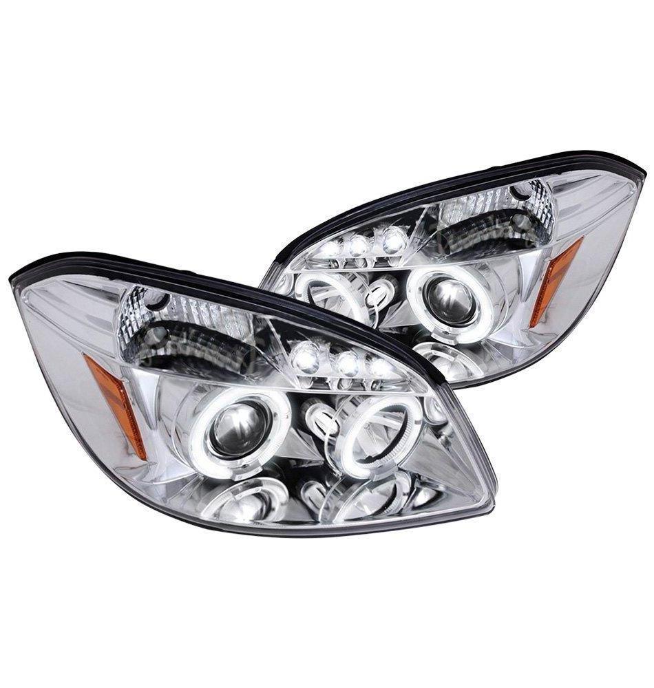 Spec-D Projector Headlights Chevy Cobalt / G5 (05-10) Dual Halo LED - Chrome or Black
