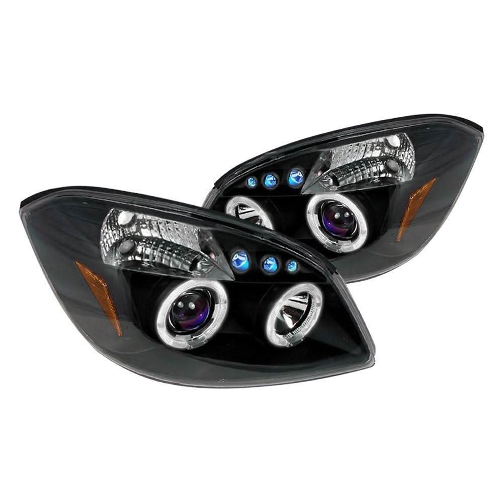 Spec-D Projector Headlights Chevy Cobalt / G5 (05-10) Dual Halo LED - Chrome or Black