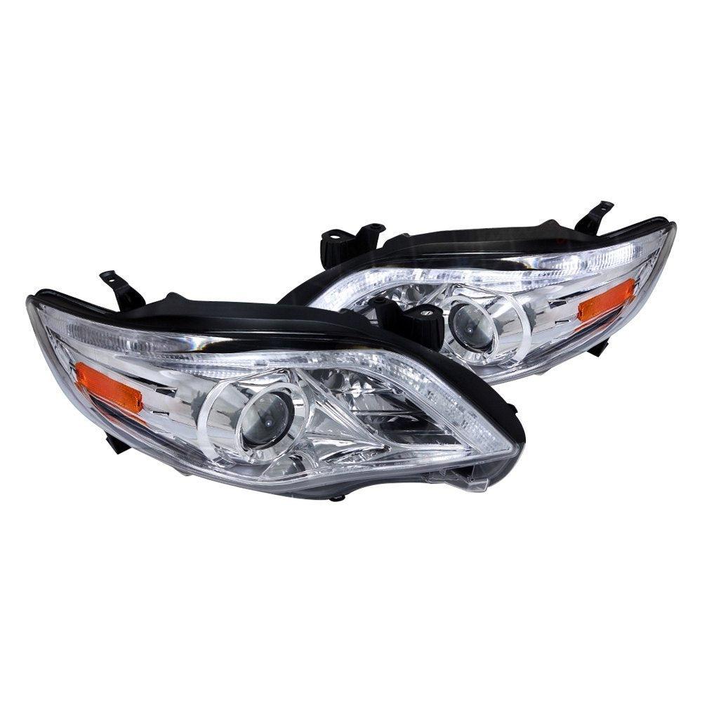 Spec-D Projector Headlights Toyota Corolla (2011-2012-2013) LED Strip - Black or Chrome