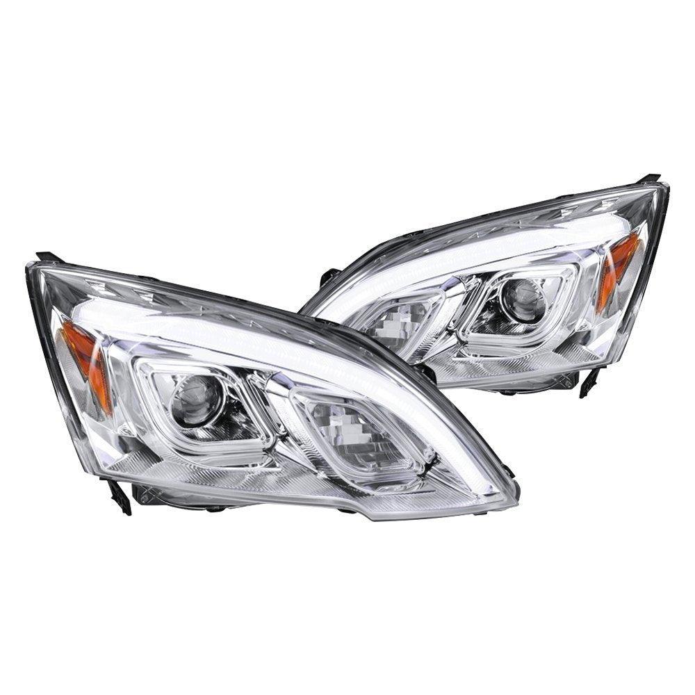 Spec-D Projector Headlights Honda CRV (2007-2011) LED DRL - Black or Chrome