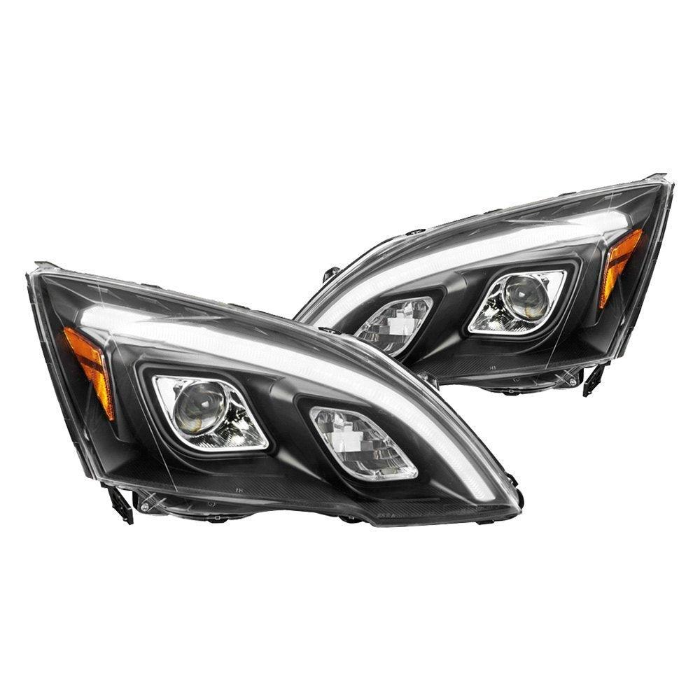 Spec-D Projector Headlights Honda CRV (2007-2011) LED DRL - Black or Chrome