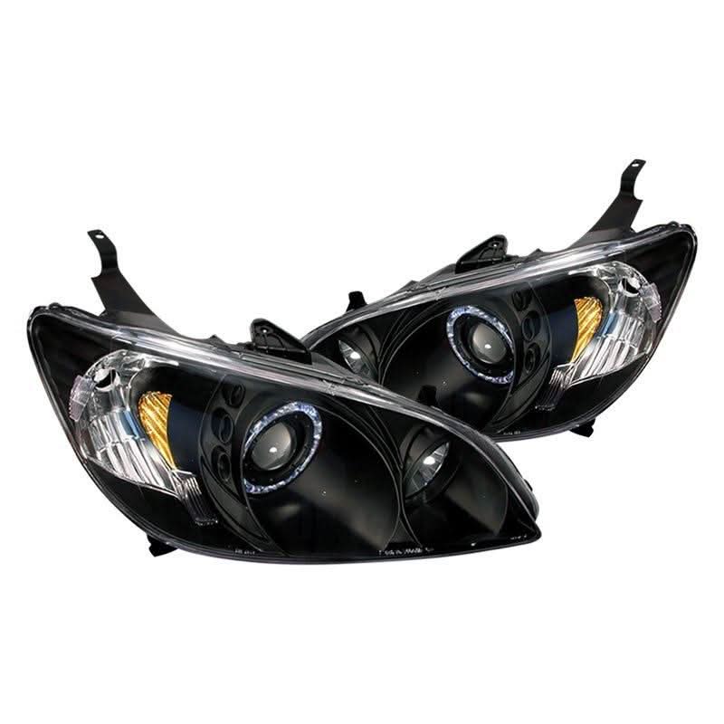 Spec-D Projector Headlights Honda Civic (04-05) LED Halo - Black or Chrome