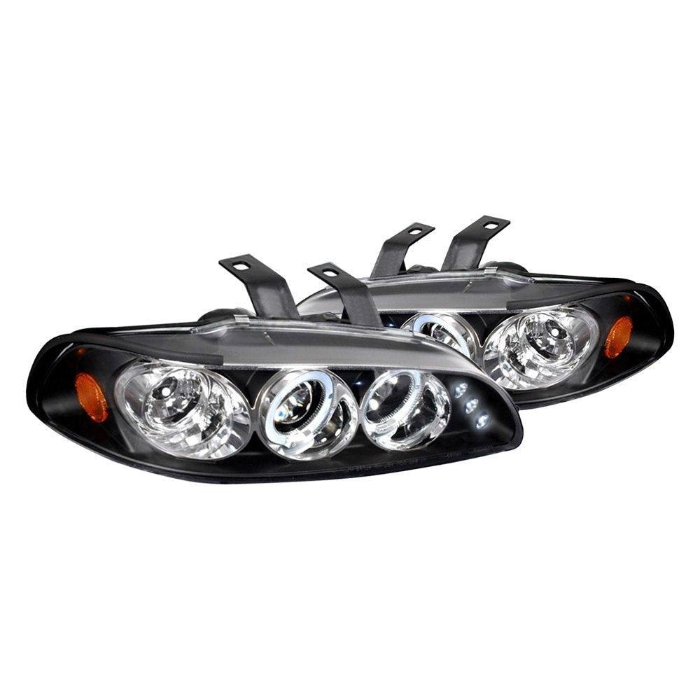 Spec-D Projector Headlights Honda Civic EG (92-95) Dual LED Halo - Black or Chrome