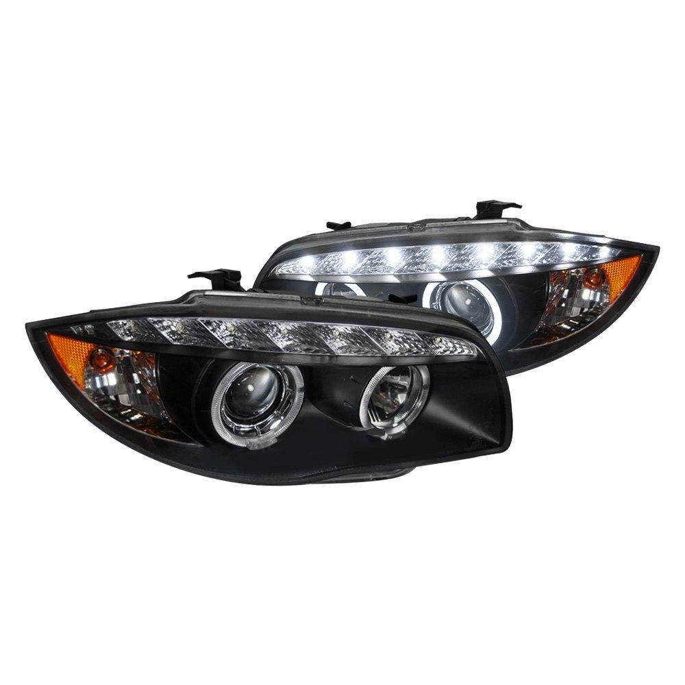 Spec-D Projector Headlights BMW 128i / 135i E82 (07-13) LED Halo - Black/Chrome
