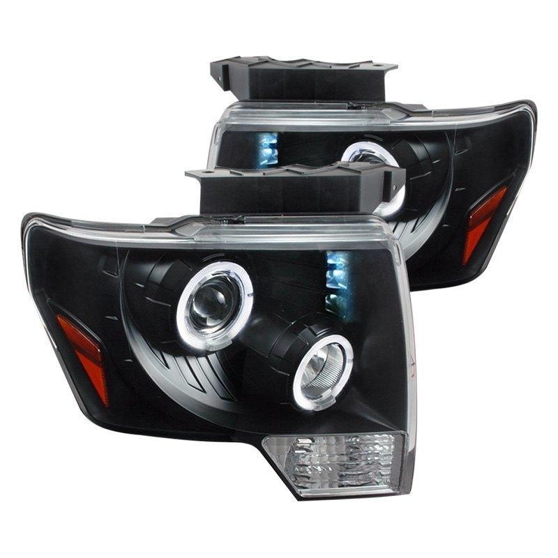 Spec-D Projector Headlights Ford F150 (09-14) Dual Halo LED - Black or Chrome