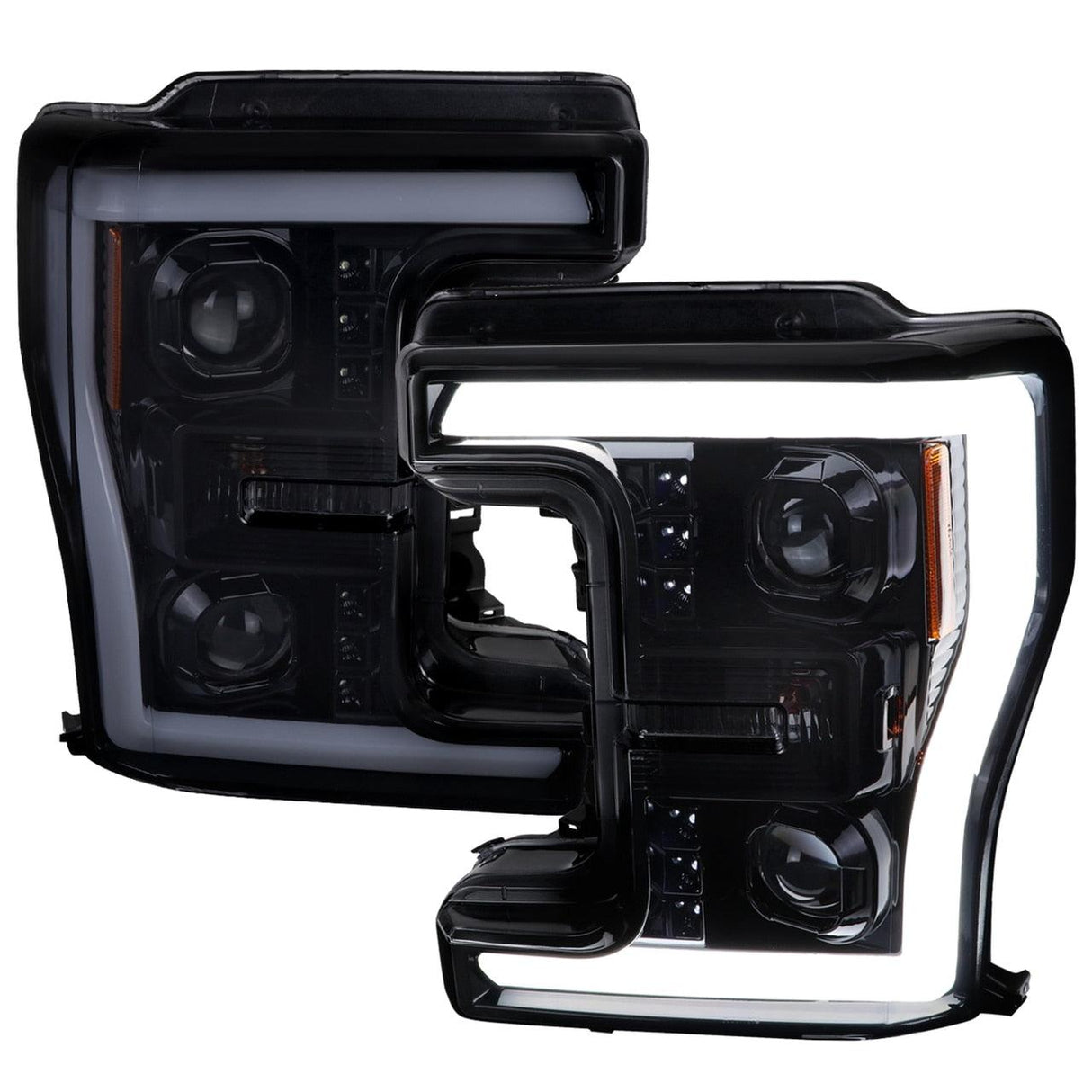 Spec-D Projector Headlights Ford F250 F350 F450 (17-18-19) Switchback LED C-Bar