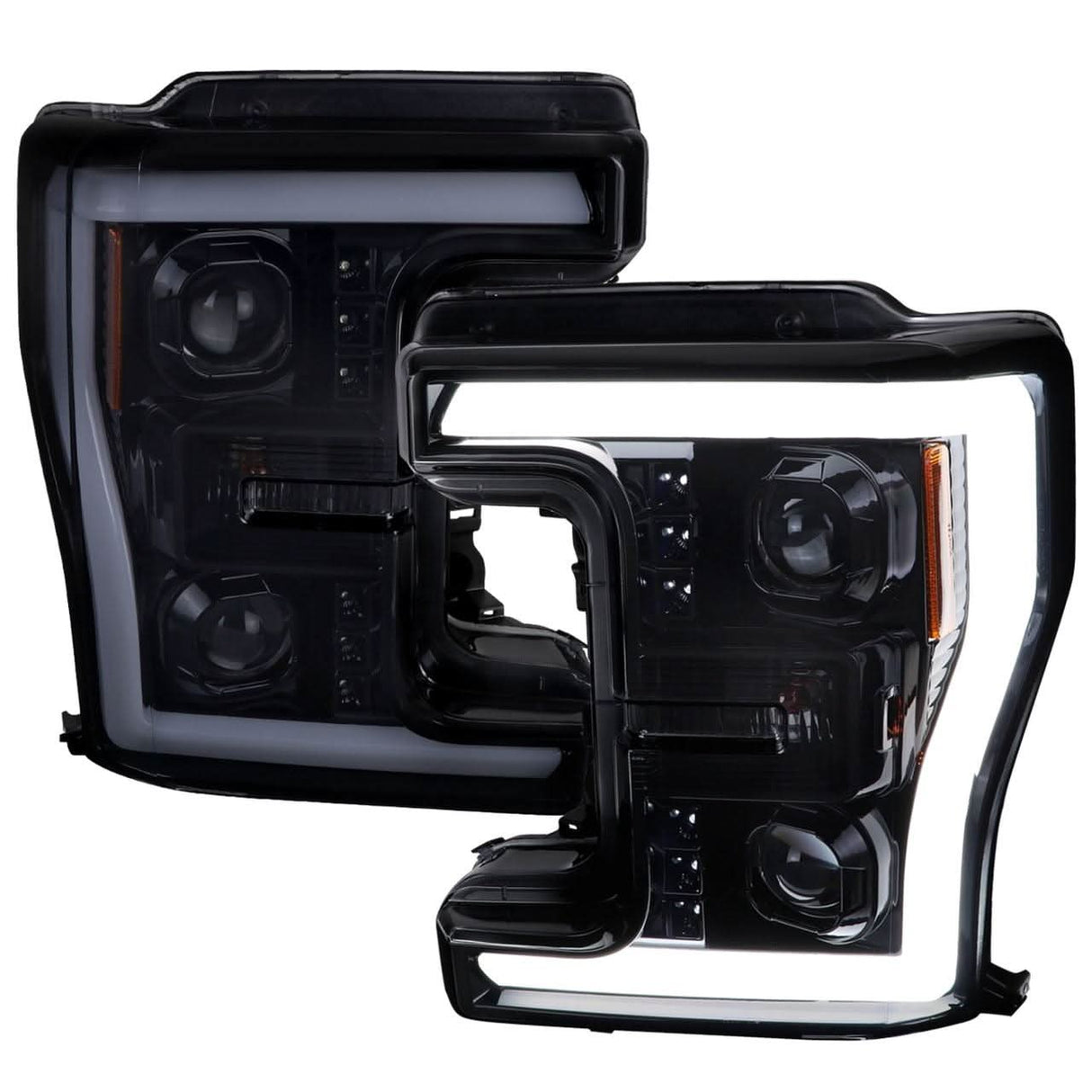 Spec-D Projector Headlights Ford F250 F350 F450 (17-18-19) Switchback LED C-Bar