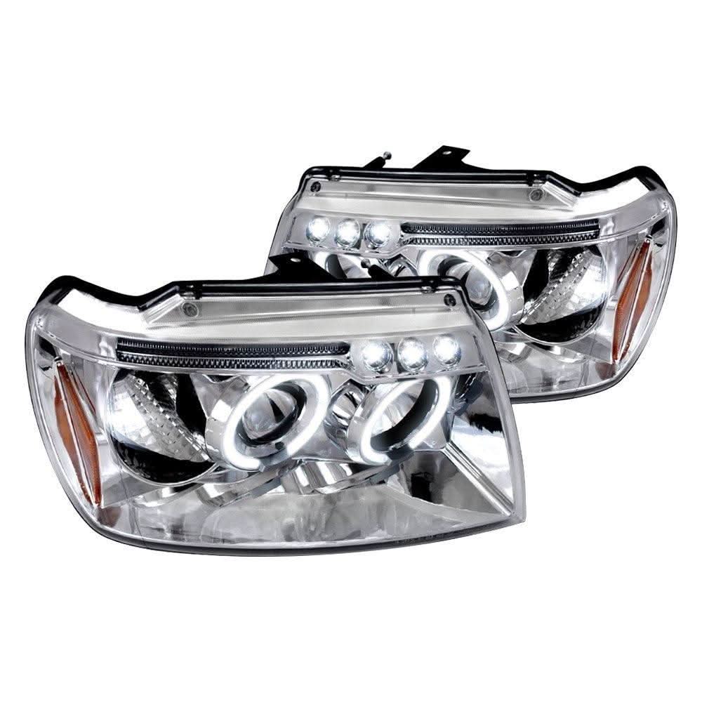 Spec-D Projector Headlights Jeep Grand Cherokee (99-04) Halo LED - Black or Chrome
