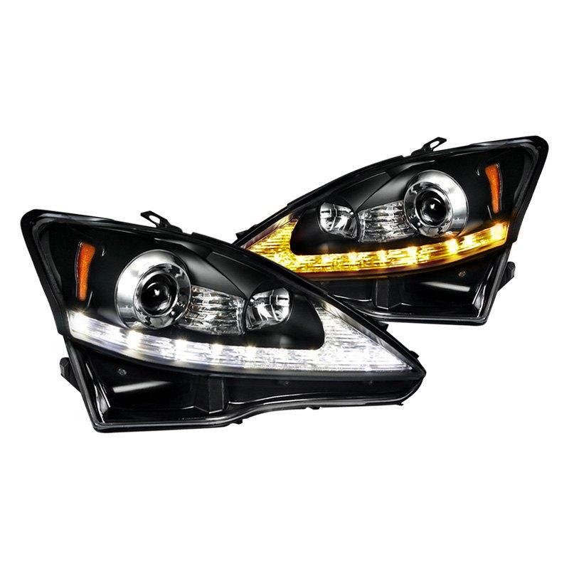 Spec-D Projector Headlights Lexus IS250 / IS350 (06-10) w/ LED DRL - Black or Chrome