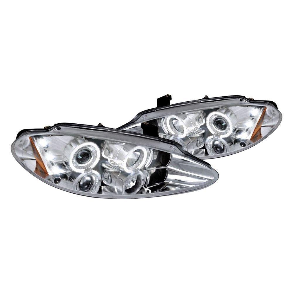 Spec-D Projector Headlights Dodge Intrepid (98-04) Dual LED Halo - Black or Chrome