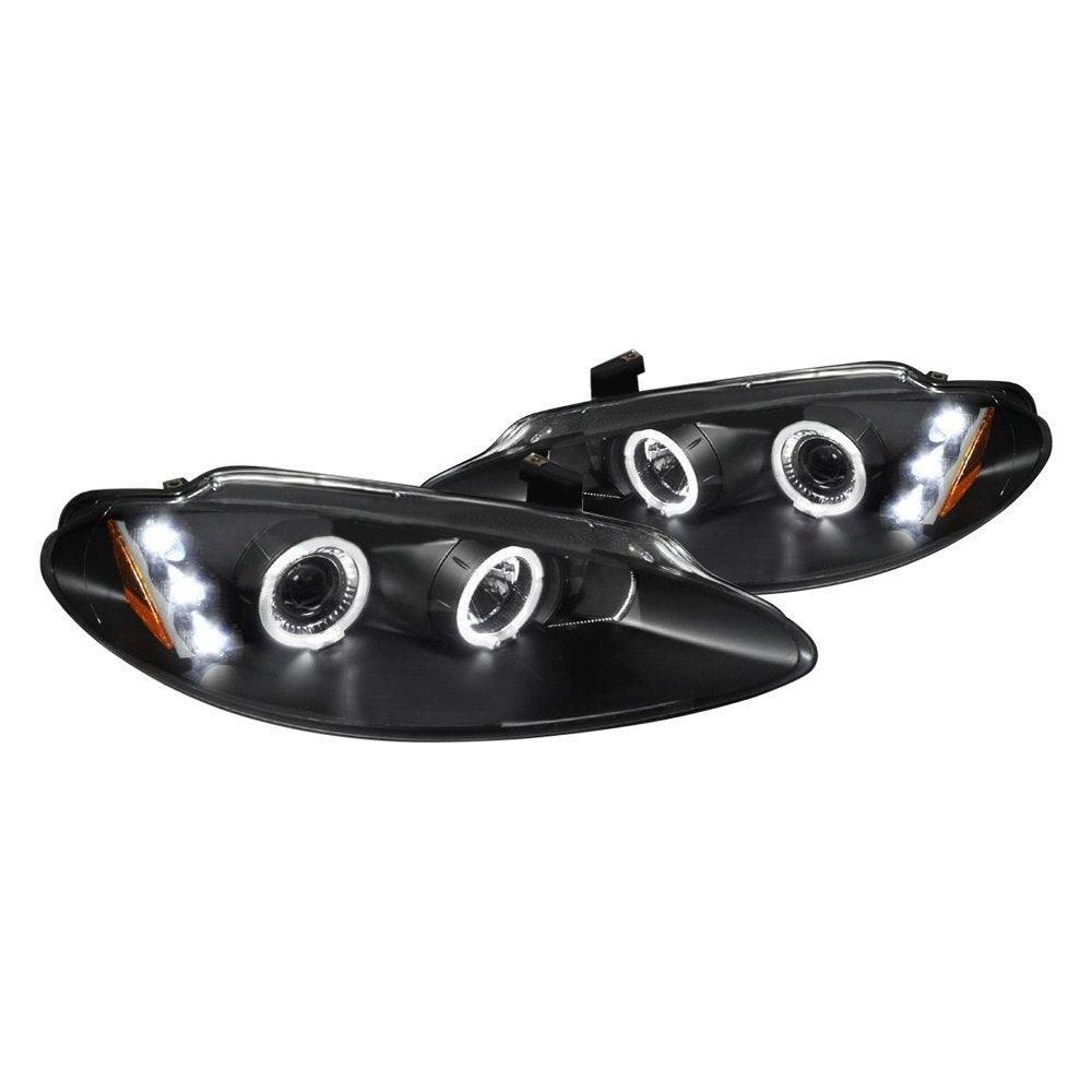 Spec-D Projector Headlights Dodge Intrepid (98-04) Dual LED Halo - Black or Chrome