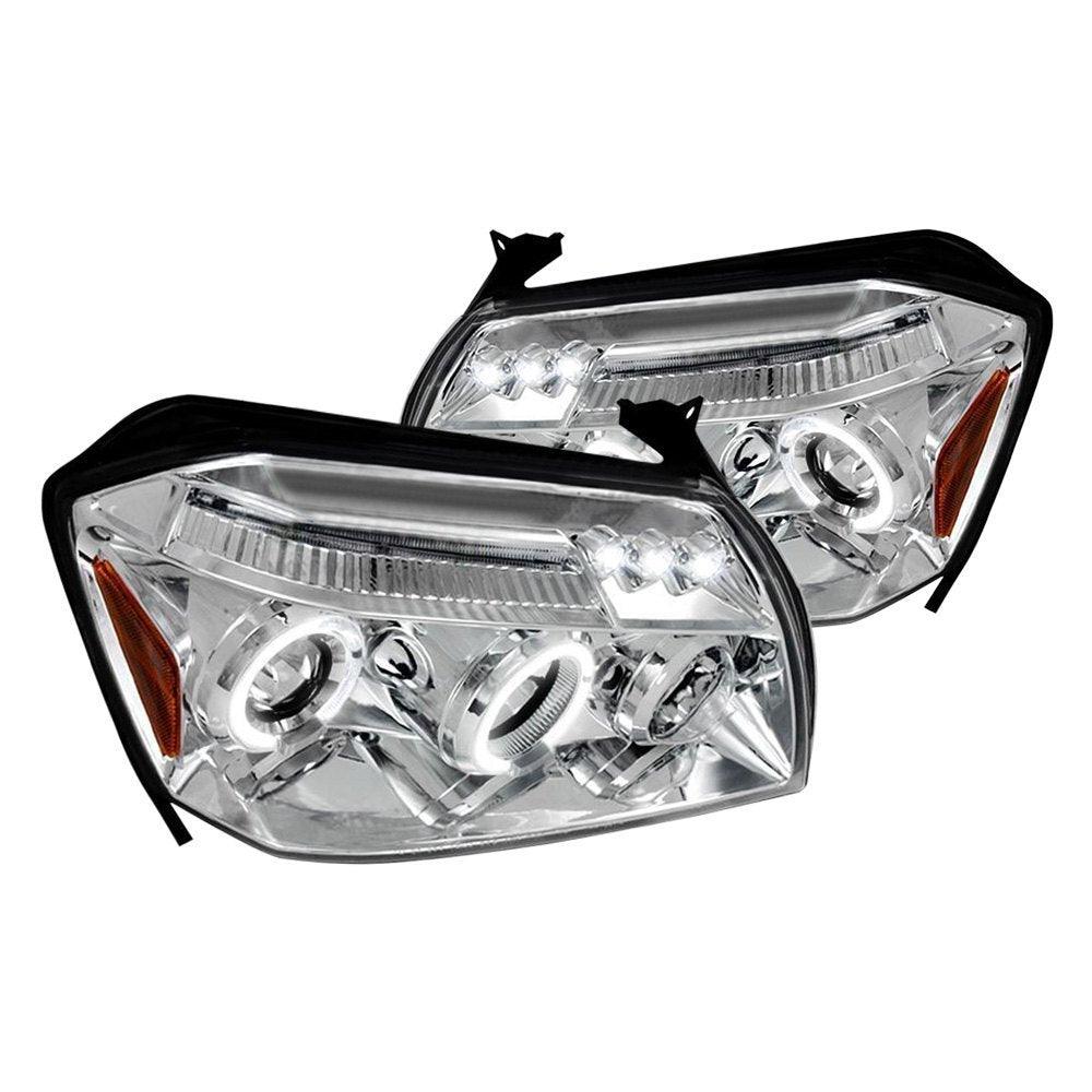 Spec-D Projector Headlights Dodge Magnum (05-06-07) w/ LED Halo - Black or Chrome