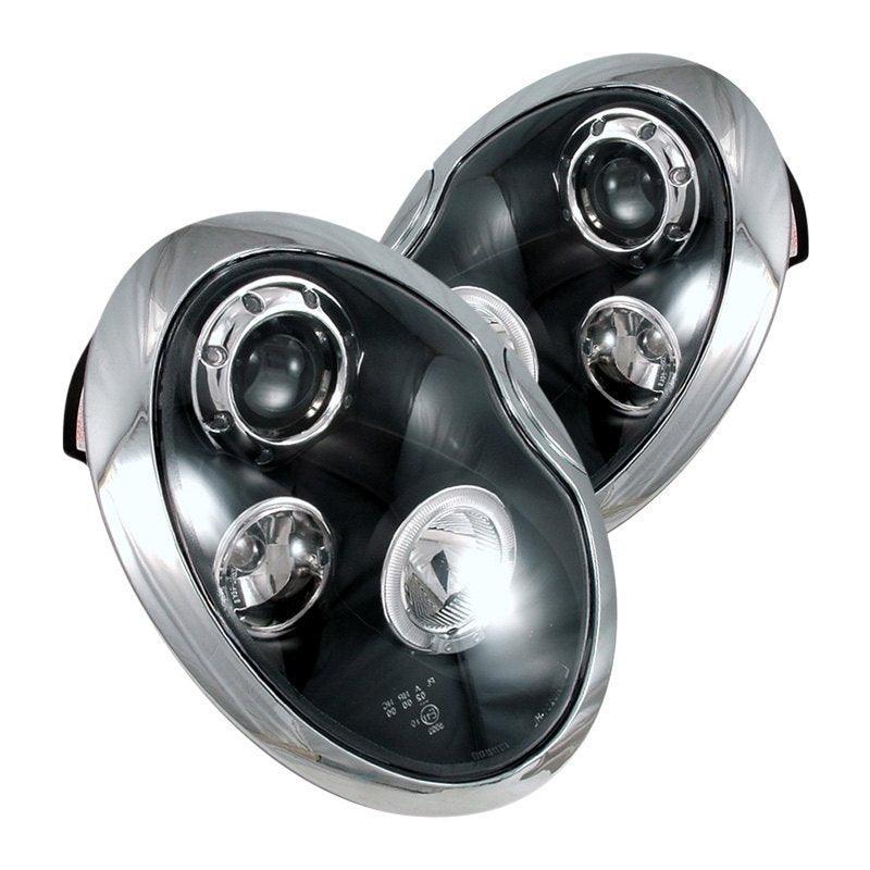 Spec-D Projector Headlights Mini Cooper (02-05) LED Halo - Black or Chrome