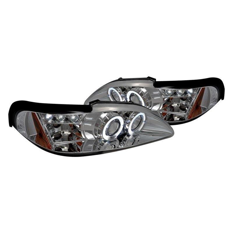 Spec-D Projector Headlights Ford Mustang SN95 (94-98) Halo LED - Black or Chrome