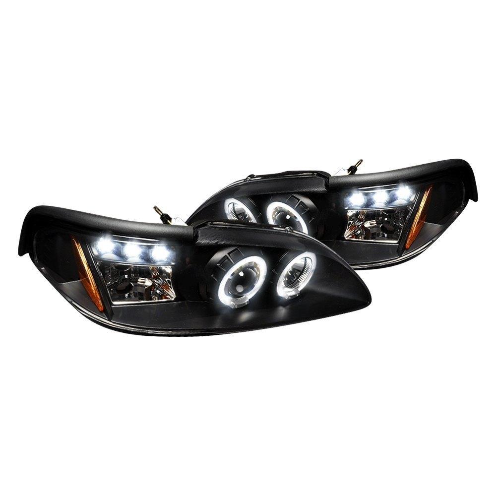 Spec-D Projector Headlights Ford Mustang SN95 (94-98) Halo LED - Black or Chrome