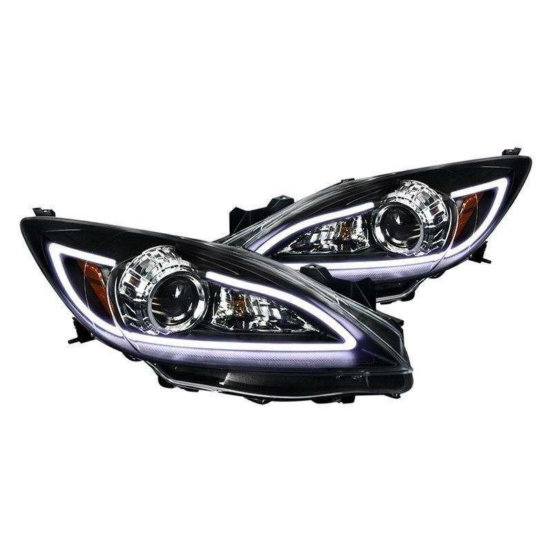 Spec-D Projector Headlights Mazda 3 (2010-2013) LED DRL - Black or Chrome