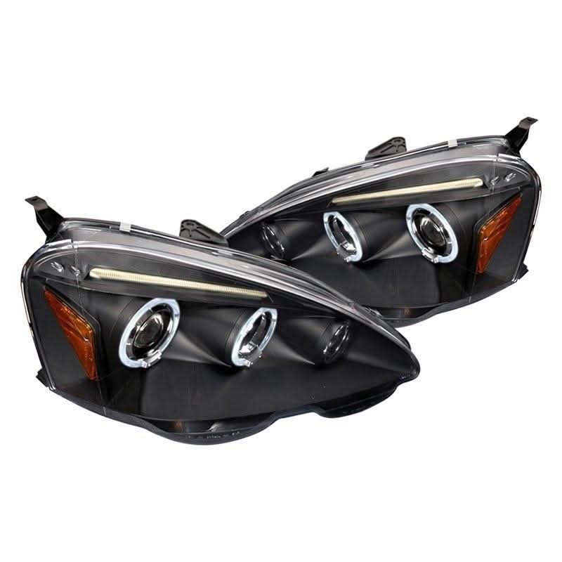 Spec-D Projector Headlights Acura RSX (2002-2004) LED Dual Halo - Black or Chrome