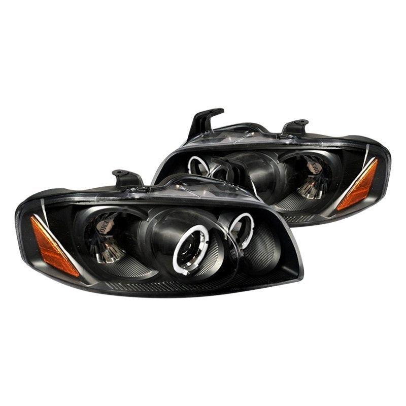Spec-D Projector Headlights Nissan Sentra (2004-2005-2006) Dual LED Halo - Black or Chrome