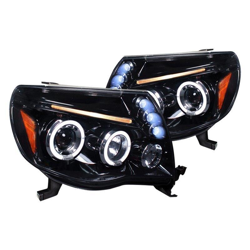 Spec-D Projector Headlights Toyota Tacoma (05-11) Dual LED Halo - Black or Chrome