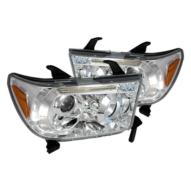 Spec-D Projector Headlights Toyota Tundra (07-13) Sequoia (08-14) LED Halo - Black or Chrome