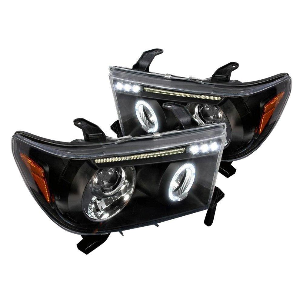 Spec-D Projector Headlights Toyota Tundra (07-13) Sequoia (08-14) LED Halo - Black or Chrome
