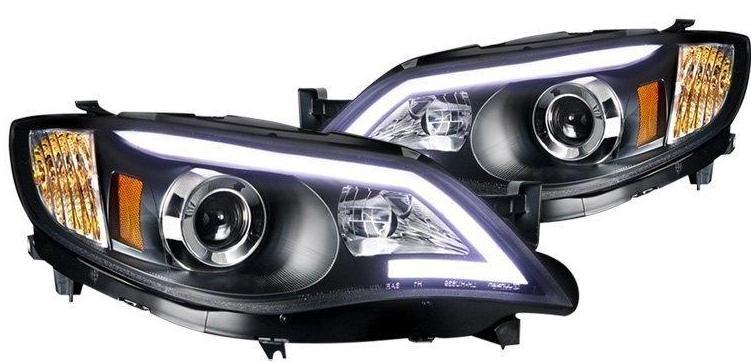 Spec-D Projector Headlights Subaru WRX (08-14) Outback (08-11) w/ LED DRL - Black or Chrome