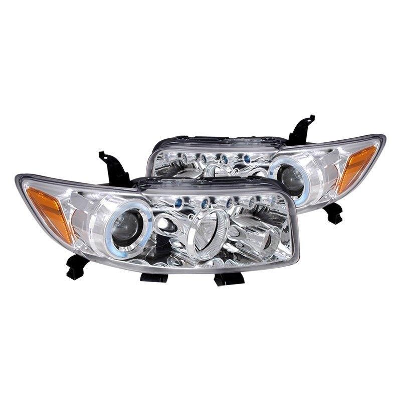 Spec-D Projector Headlights Scion xB (08 09 10) LED DRL w/ Halo - Black or Chrome