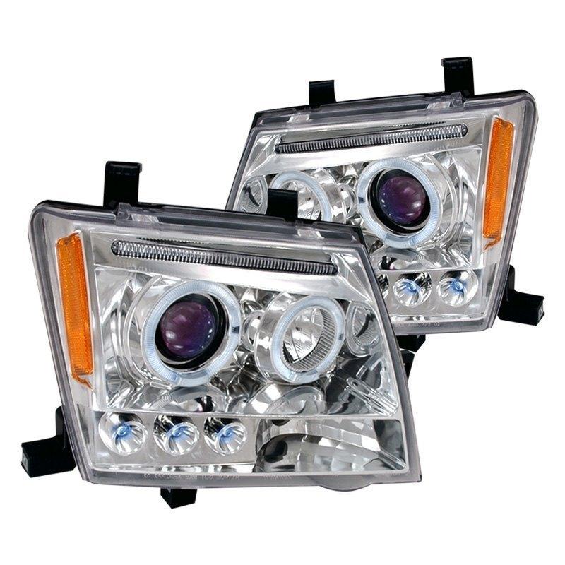 Spec-D Projector Headlights Nissan Xterra (05-12) LED Halo - Black or Chrome