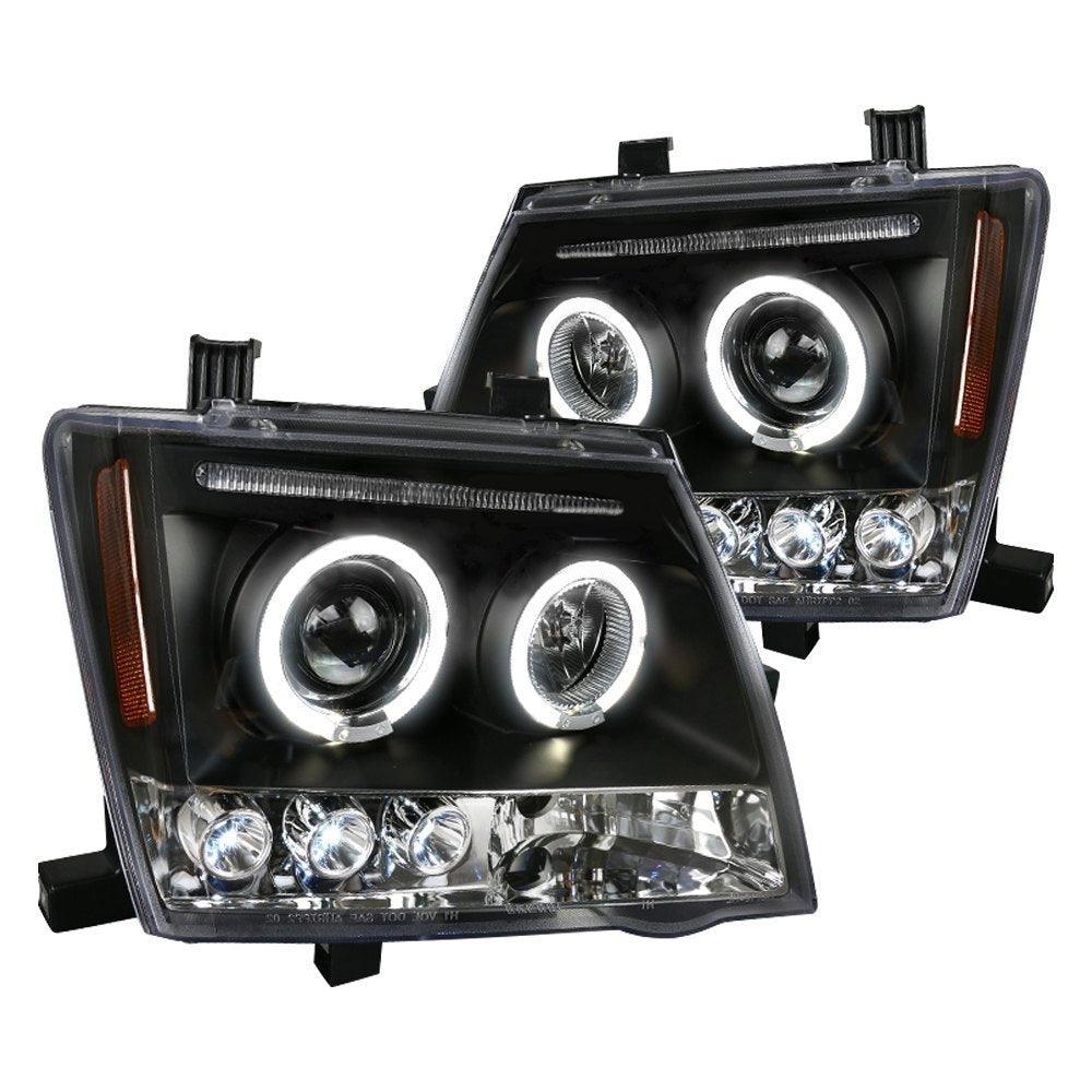 Spec-D Projector Headlights Nissan Xterra (05-12) LED Halo - Black or Chrome
