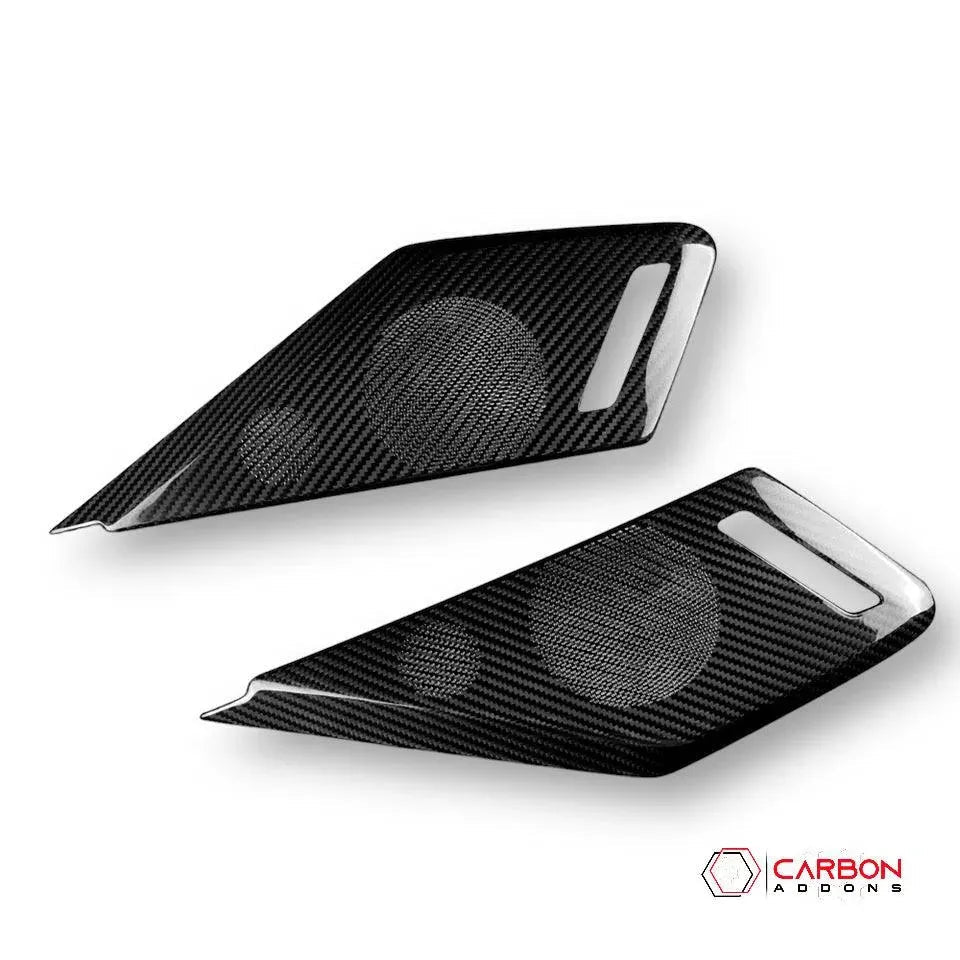 C8 Corvette Carbon Fiber Door Speaker Trim Cover