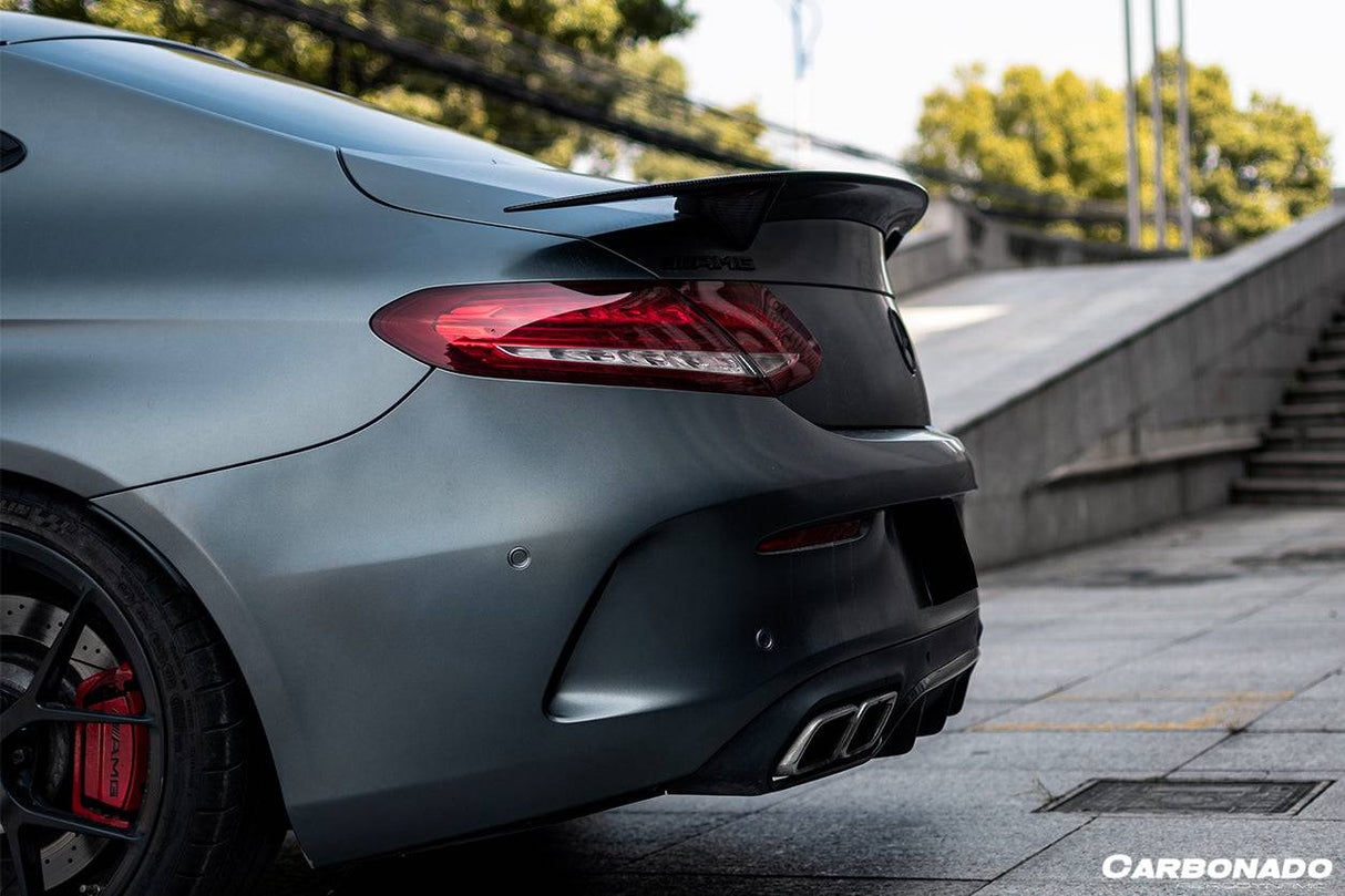 2015-2021 Mercedes Benz C-Class C63 AMG W205 Coupe RT-II Style Trunk Spoiler