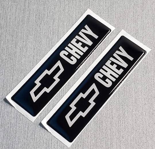 2x Domed Bowtie Emblem Inserts for Weathertech Floor Mats - Fits Chevy / Chevrolet